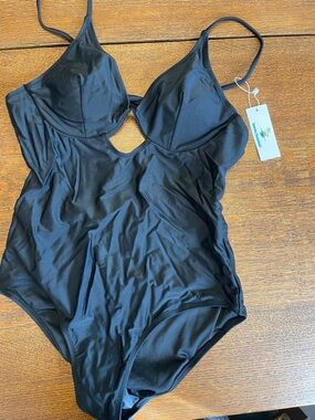Black One-Piece Swimsuit